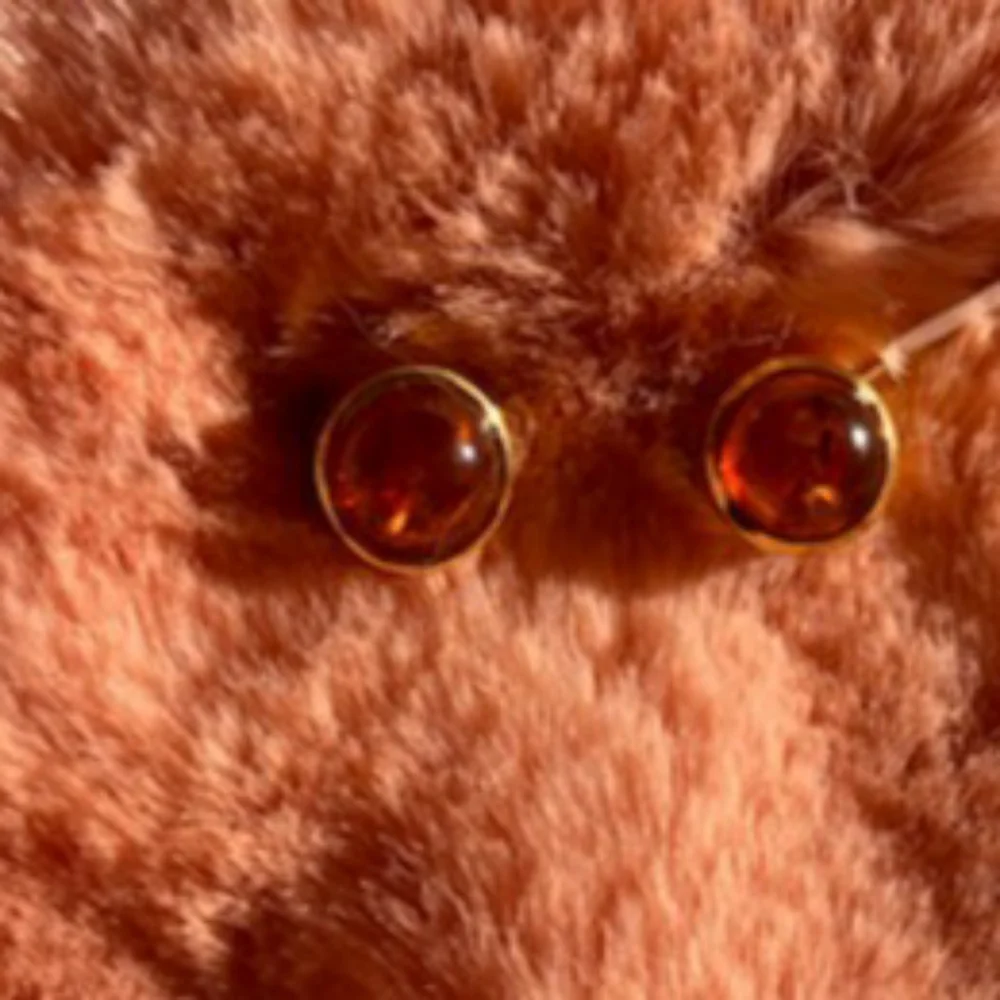 New Amber stud earrings - Picture 2 of 2